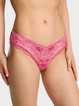 Victoria's Secret - Pink Self Design Polyamide Regular Brief