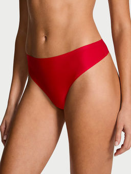 Victoria's Secret - Red Solid Polyamide Regular Thong Panty