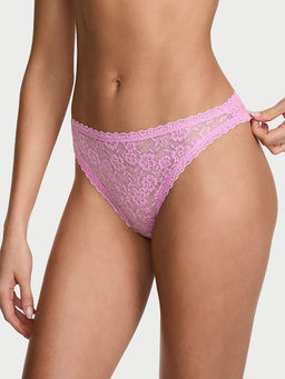 Victoria's Secret - Purple Self Design Polyamide Regular Brief