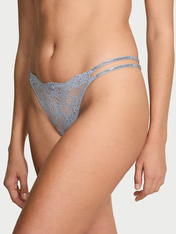 Victoria's Secret - Grey Self Design Polyamide Regular Brief