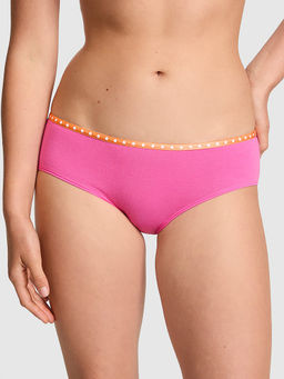 Victoria's Secret - Pink Printed Cotton Blend Regular Brief