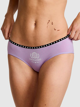 Victoria's Secret - Purple Solid Cotton Blend Regular Brief