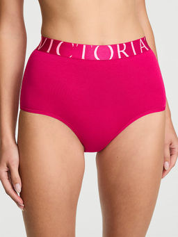 Victoria's Secret - Pink Solid Cotton Blend Regular Brief