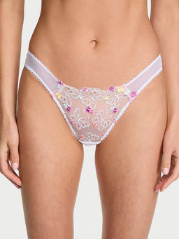 Victoria's Secret - White Self Design Polyester Regular Brief