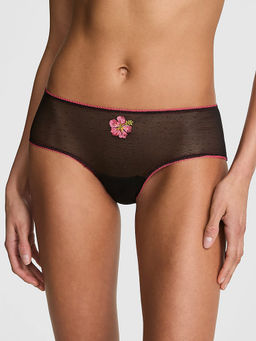 Victoria's Secret - Black Solid Polyamide Regular Brief