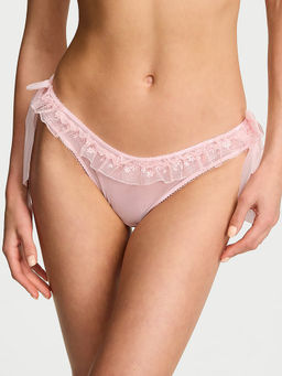 Victoria's Secret - Pink Self Design Polyamide Regular Brief