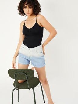 max - Black Solid Nylon Blended Regular Camisole