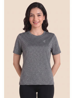 Zivame - Grey Solid Polyester Regular T-Shirt