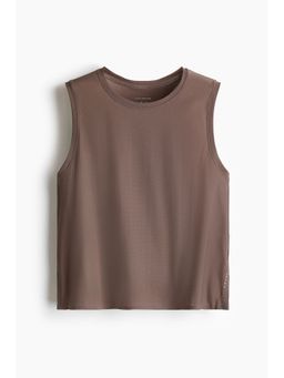 H&M - Women Brown Sports Vest Top With Cool move