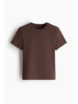 H&M - Women Brown Lightweight Yoga Top With Soft move