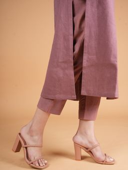 MOZAFIA - Women Pink Slip On Sandals