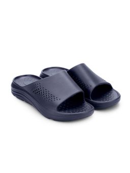 HOPPA - Men Navy Blue Slip On Sliders