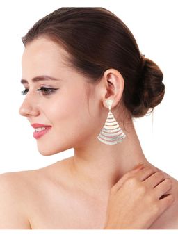 Adwitiya - Women Beautiful Imported Gold-Silver Plated Drop Earring