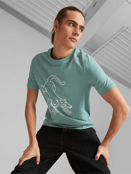 Puma - Graphics Cerberus Mens Green T-Shirt