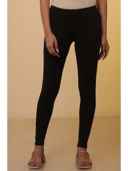 Aurelia - Brown Stretchable Interlock Women Leggings