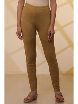 Aurelia - Khaki Acrylic Casual Leggings