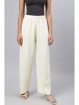 Aurelia - Cream Straight Casual Pant