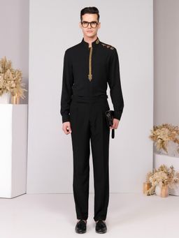 S&N by Shantnu Nikhil - Black Insignia Shirt