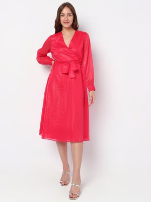 Buy VERO MODA Women Pink Casual Dress Online