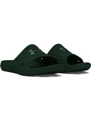 Buy Under Armour Green Locker IV Sliders (US 10) Online