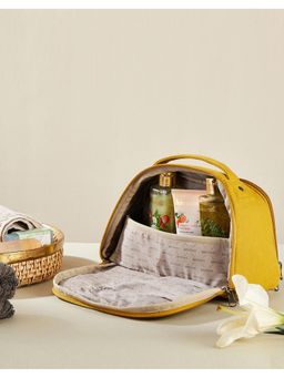 Fabindia - Yellow Sanvi Cotton Woven Packet Pouch