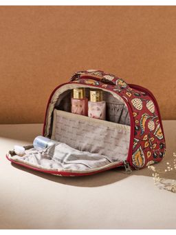 Fabindia - Red Cotton Sanvi Toiletry Bag