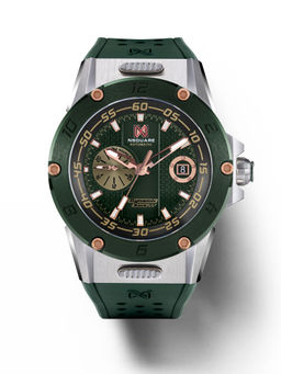 NSQUARE - Dynamic Race Automatic 21 Jewels Green Round Dial Mens Watch G0553N61.2 (M)