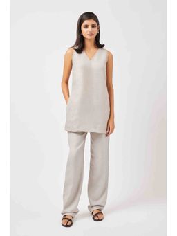 Contemponari - Grey Solid Diya Tunic