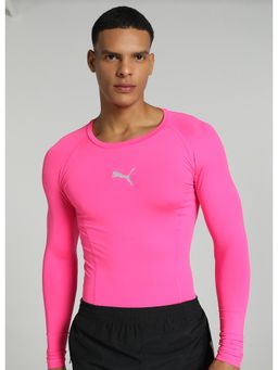 Puma - Liga Base Layer Ls Mens Pink T-Shirt
