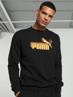 Puma - Ms Graphic Crew Mens Black Sweatshirts