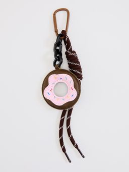 Pomelo - Donut Keyring - Brown Pink