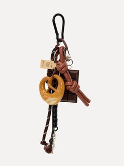 Pomelo - Pretzel Chocolate Keyring - Brown