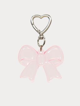 Pomelo - Heart Bow Keyring - Pink