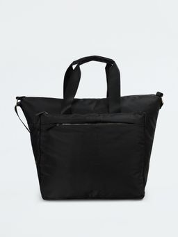 max - Women Solid Handheld Handbag - Black