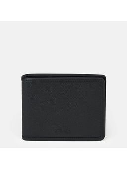 Gioia - Italian Textured Mini Bifold Wallet - Black