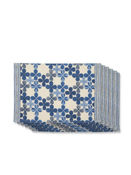 Fabindia - Blue Cotton Neer Printed Mat
