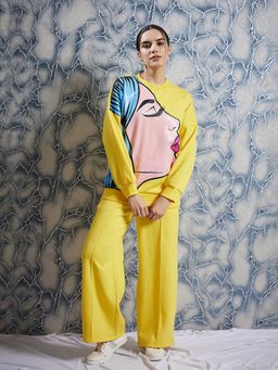 AAREIN - Yellow Graphic Printed Co-Ord (Set of 2)