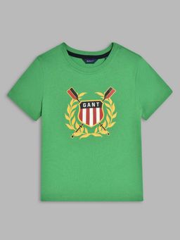 GANT - Kids Boys Green Graphic T-shirt