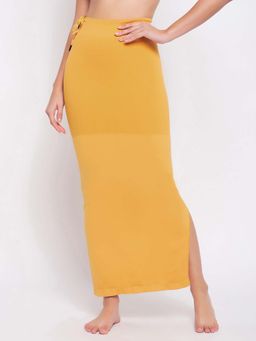 Clovia - Yellow Drawstring Saree Shapewear