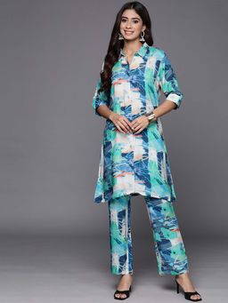 Libas - Blue Printed Blue Printed Co-Ord's (Set of 2)