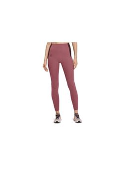 On - Women Mauve Polyamide Elastane Sports Tight