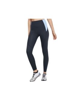 On - Women Navy Polyamide Elastane Sports Tight