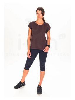 On - Women Black Polyamide Elastane Sports Tight