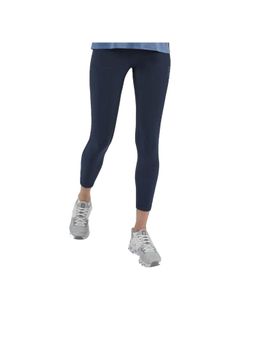 On - Women Navy Polyamide Elastane Sports Tight