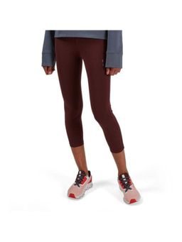 On - Women Wine Polyamide Elastane Sports Tight