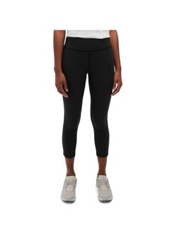 On - Women Black Polyamide Elastane Sports Tight