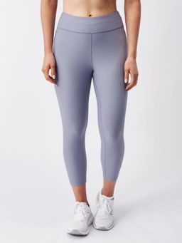 On - Women Grey Polyamide Elastane Sports Tight