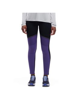 On - Women Black Polyamide Elastane Sports Tight