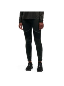 On - Women Black Polyamide Elastane Sports Tight