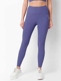 BODD ACTIVE - Ocean Rib Purple Tights